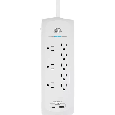 GRiP 8 Outlet Surge Protector with 1 USB and 1 USB-C Port | Verizon