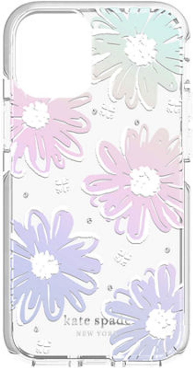 Kate Spade Defensive Hardshell Case for Apple iPhone 11 - Blossom Pink/Gold Gems