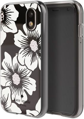 Kate Spade Defensive Hardshell Case for Apple iPhone XR -  Hollyhock/Cream/Gems