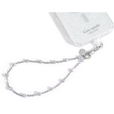 Kate Spade Phone Wristlet Charm - Dazzle Chain Silver | Verizon