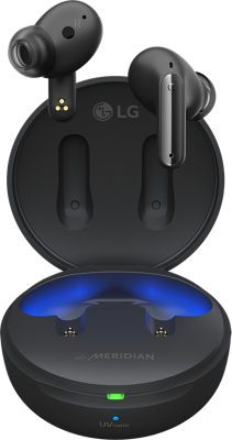 LG TONE Free Wireless Earbuds FP8 with ANC and UVnano - Black