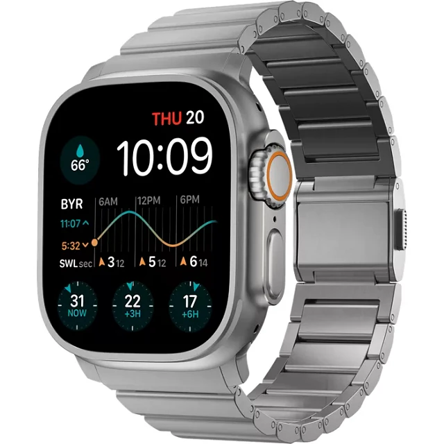 NOMAD Titanium Band 44/45/49mm Nomad Apple Watch 49&frasl;45&frasl;44&frasl;42mm (Series SE&frasl;Ultra&frasl;9&frasl;8&frasl;7&frasl;6&frasl;5&frasl;4&frasl;