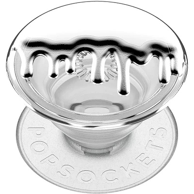 PopSockets PopGrip - Chrome Drip Silver / Clear | Verizon