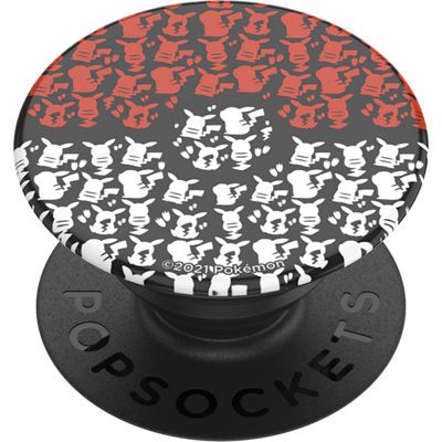 PopGrip Pokemon Pikachu Poke Ball - Black/Red