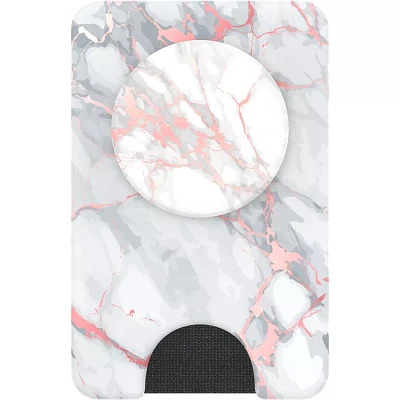 PopSockets PopWallet+ with MagSafe - Rose Gold Lutz Marble | Verizon