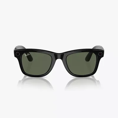 Ray-Ban Meta Wayfarer Standard Smart Glasses with G15 Green Lenses - Shiny Black | Verizon