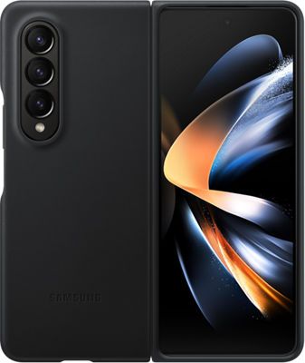 Leather Cover for Galaxy Z Fold4 - Black