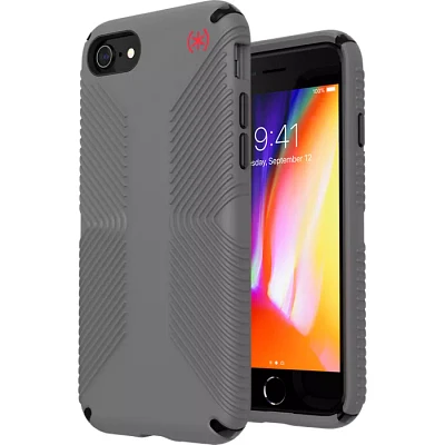 Speck Presidio2 GRIP Case for iPhone SE (3rd Gen)/SE (2020)/8/7 - Graphite Grey | Verizon