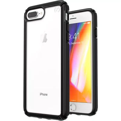 Speck Presidio V-Grip Case for iPhone 8 Plus/7 Plus/6S Plus - Clear/Black | Verizon