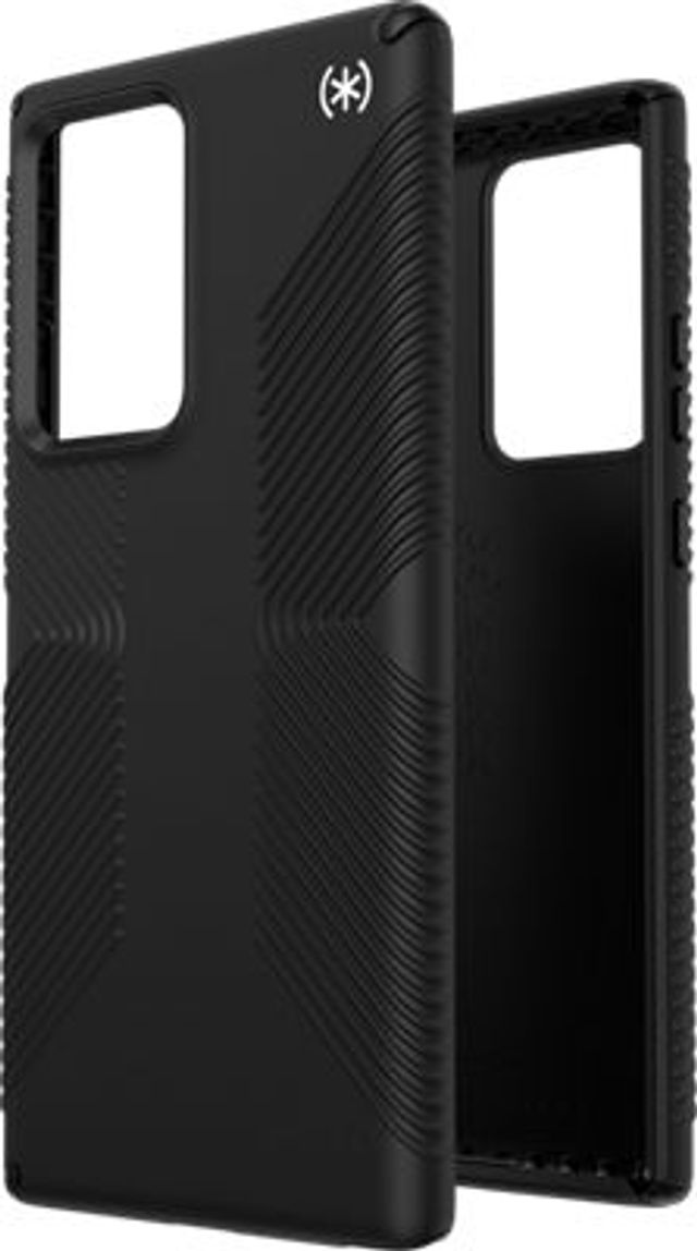 Speck Products Presidio2 Grip Samsung Galaxy S22 Ultra Case, Black/Black/White