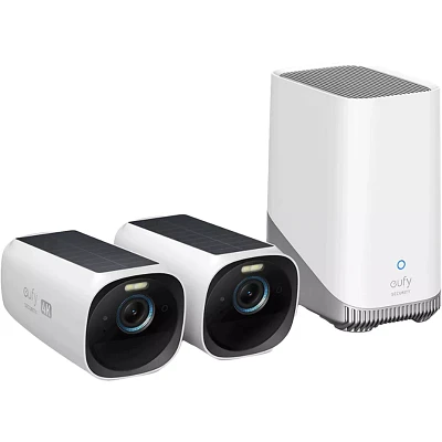 Security eufyCam 3 2-Camera Wireless 4K Surveillance System - White | Verizon