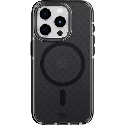 Tech21 Evo Check Case with MagSafe for iPhone 15 Pro- Smokey/Black | Verizon