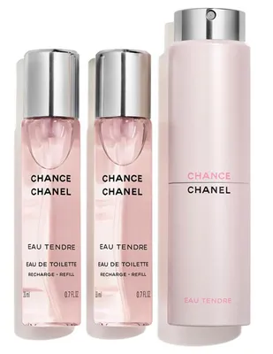 <b>CHANEL<br>CHANCE EAU TENDRE</b><br><span>EAU DE TOILETTE TWIST AND SPRAY</span>