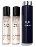 <b>CHANEL<br>BLEU DE CHANEL</b><br><span>EAU DE TOILETTE VAPORIZADOR DE VIAJE RECARGABLE</span>