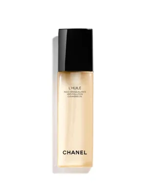 <b>CHANEL<br>L’HUILE</b><br><span>ACEITE DESMAQUILLANTE ANTIPOLUCIÓN</span>