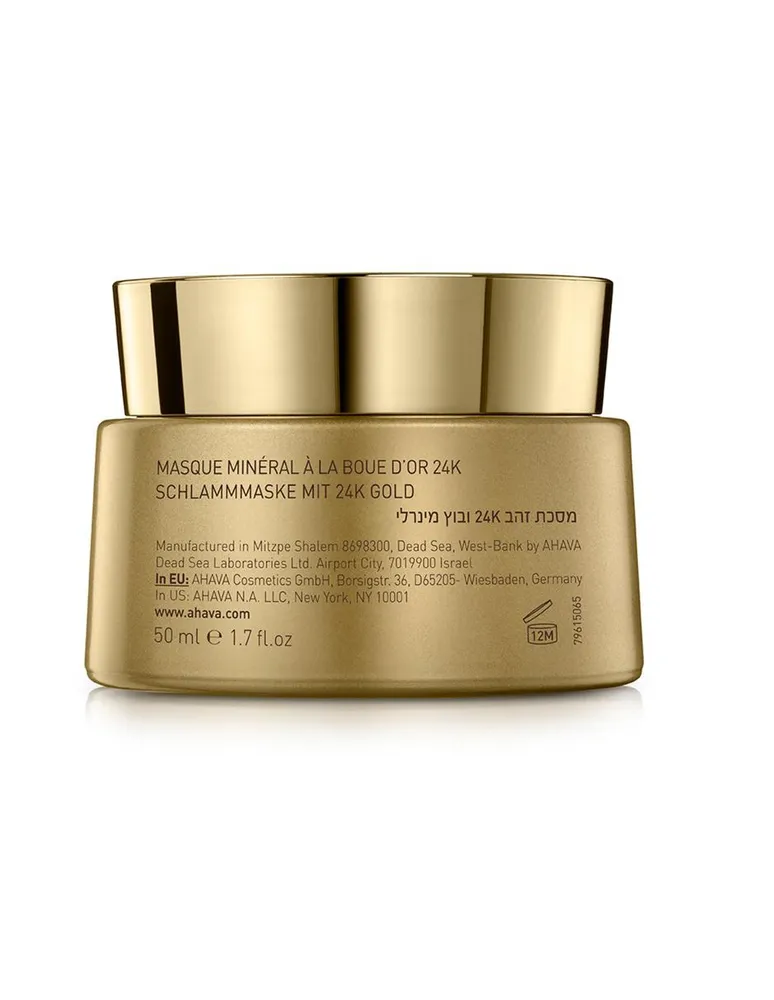 Mascarilla facial Ahava 24K Gold