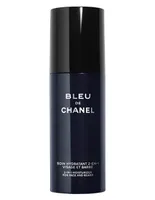 <b>CHANEL<br>BLEU DE CHANEL</b><br><span>TRATAMIENTO HIDRATANTE 2 EN 1 ROSTRO Y BARBA</span>