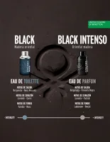 Eau de parfum Benetton Colors Man Black Intenso para hombre