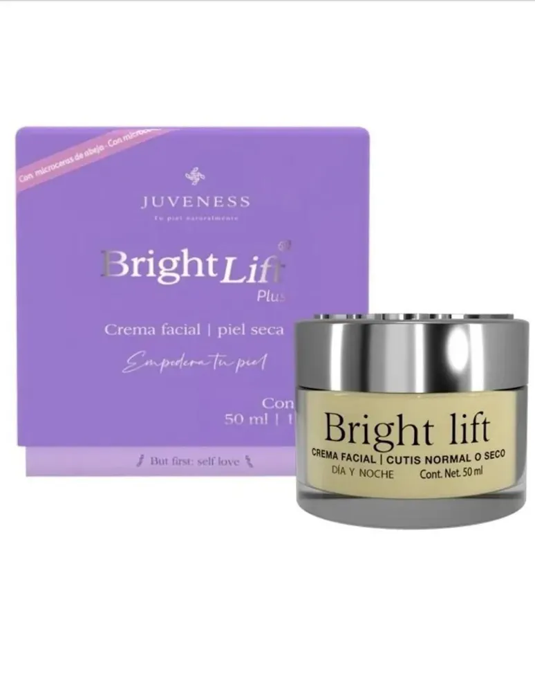 Crema para rostro Bright Lift Plus Juveness recomendado para antiedad