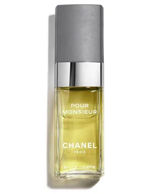 <b>CHANEL<br>POUR MONSIEUR</b><br><span>EAU DE TOILETTE VAPORIZADOR</span>