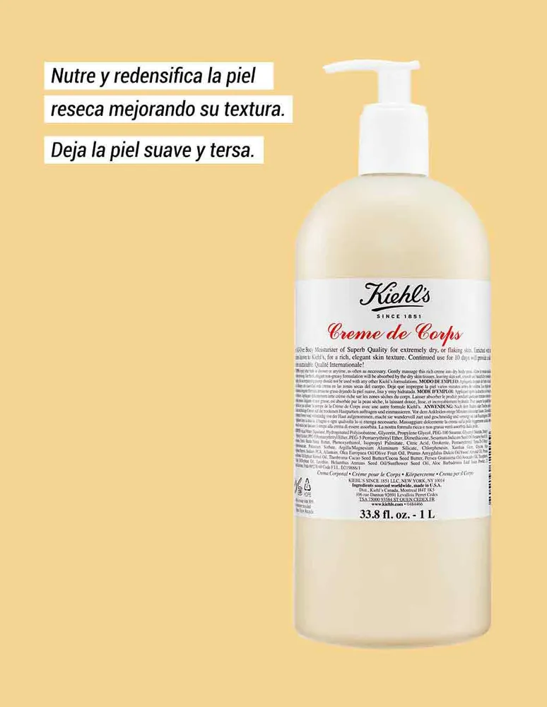 Crema corporal Creme de Corps Kiehl's recomendada para hidratar