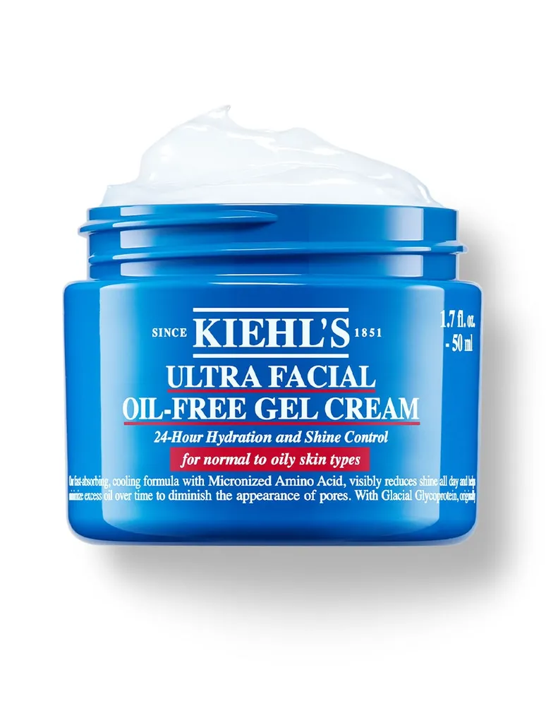 Crema facial Ultra Facial Oil-Free Gel Cream Kiehl's recomendada para hidratar