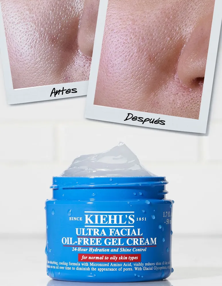 Crema facial Ultra Facial Oil-Free Gel Cream Kiehl's recomendada para hidratar