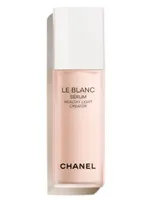 <b>CHANEL<br>LE BLANC SÉRUM</b><br><span>CREADOR DE LUMINOSIDAD SALUDABLE<br>ILUMINAR - CALMAR - RETEXTURIZAR</span>