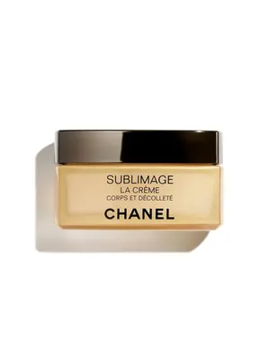 <b>CHANEL<br>SUBLIMAGE LA CRÈME CORPS ET DÉCOLLETÉ</b><br><span>CREMA PARA EL CUERPO REGENERACIÓN Y LUMINOSIDAD</span>