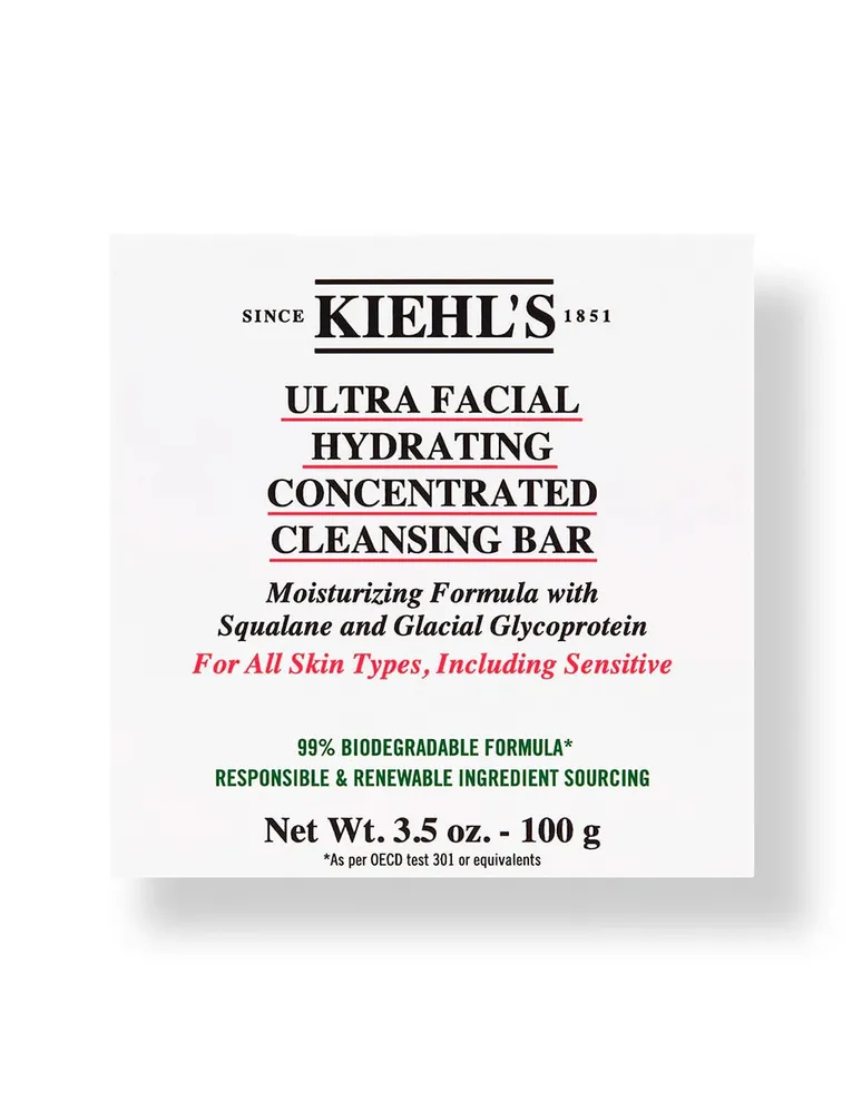 Jabón facial Kiehl's Ultra Facial Hydrating Concentrated Cleansing Bar