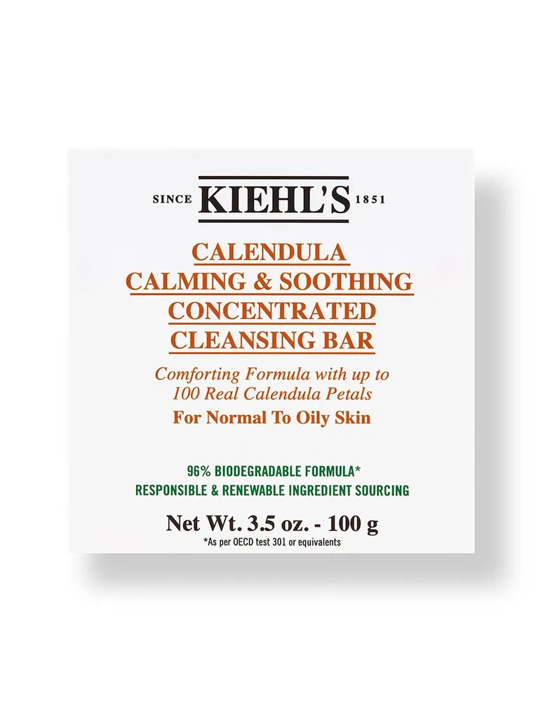 Jabón facial Kiehl's Caléndula Calming & Soothing  Concentrated Cleansing Bar