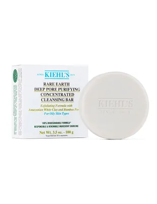 Jabón facial Kiehl's Rare Earth Deep Pore Detoxifying Concentrated Cleansing Bar