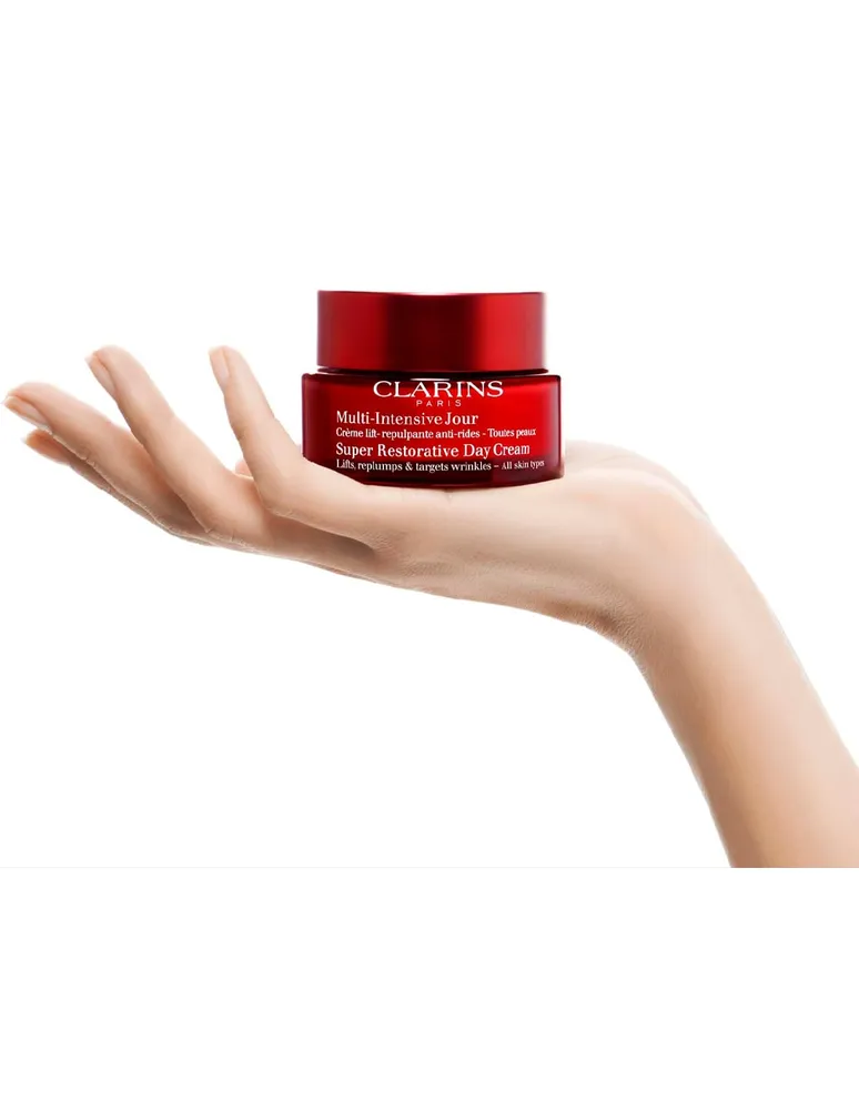 Crema facial Clarins Super Restorative Day recomendado para antiedad