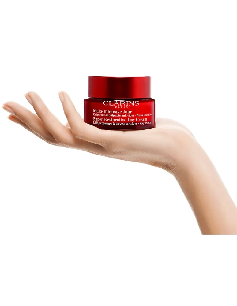 Crema facial Clarins Super Restorative Day Cream Dry Skin recomendado para antiedad