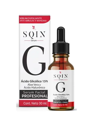 Serum facial Acido Glicólico facial Sqin Luxiena Permanente todo tipo de piel 30 ml