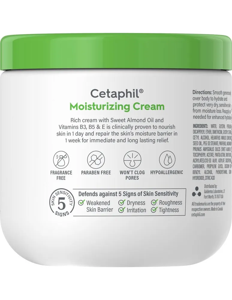 Crema corporal Cetaphil recomendado para hidratar