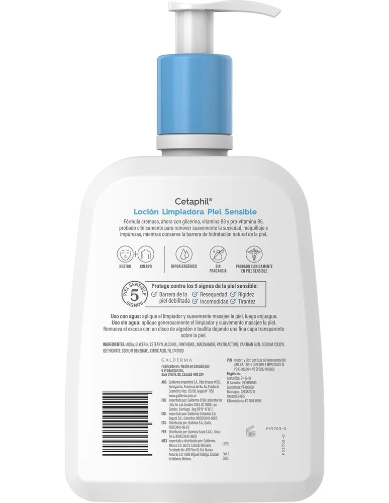 Loción limpiadora Cetaphil