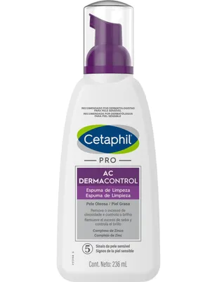 Limpiador facial DermaControl Espuma Cetaphil para  acné