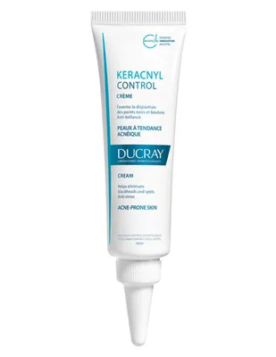 Crema facial Keracnyl Control Ducray recomendada para piel con tendencia acnéica y puntos negros