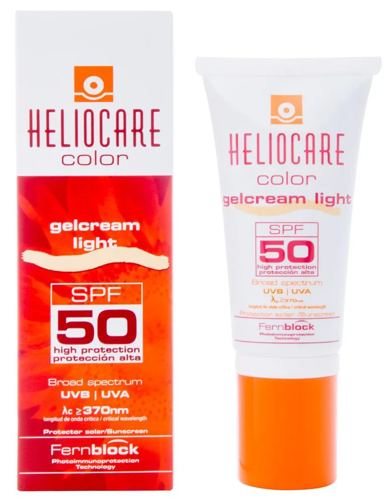 Protector Solar SPF 50 Color Gelcream light Heliocare 50 ml