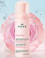 Limpiador de rostro Espuma Micelar Nuxe Very Rose recomendada para desmaquillar