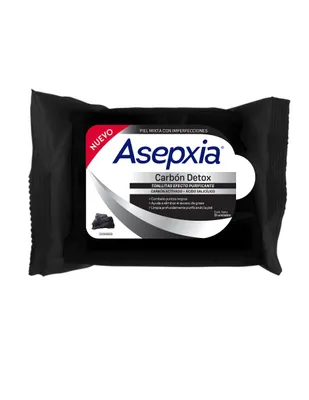 Toallitas Asepxia Carbón Detox