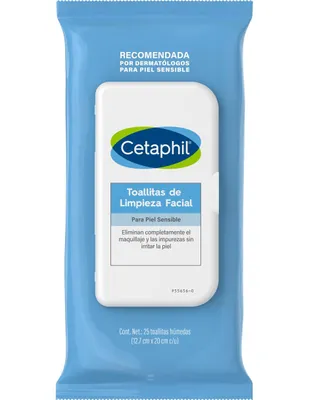 Toallitas de limpieza facial Cetaphil recomendado para desmaquillar