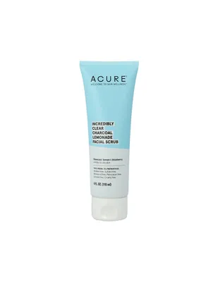 Exfoliante facial Acure Incredibly Clear Charcoal Lemonade para piel mixta