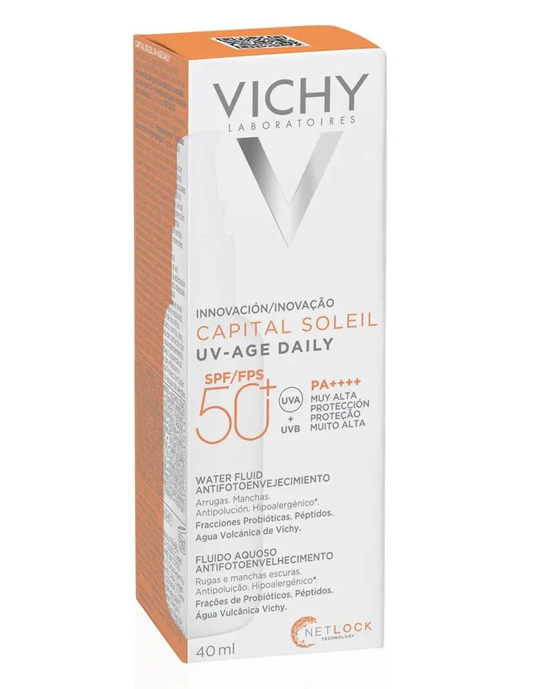 Protector solar FPS 50+ Capital Soleil Vichy UV Age Daily 40 ml