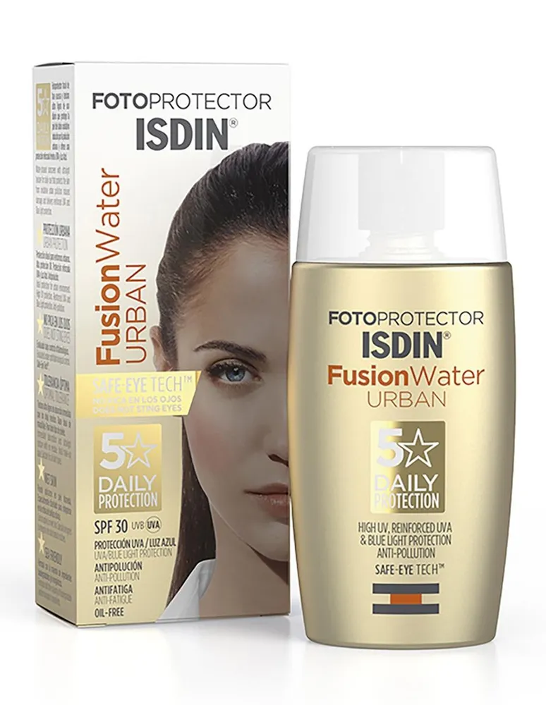 Protector solar FPS 30 Fusion Water Isdin Urbana 50 ml