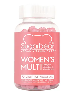 Women's Multi omega 3 SugarBear gomitas veganas  para mujer