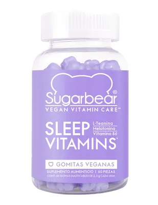 Sleep Vitamins L-Teanina SugarBear gomitas veganas