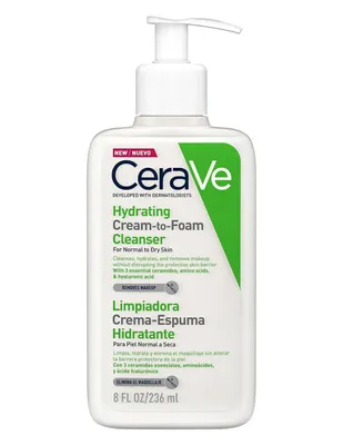 Limpiador facial CeraVe Espuma Hidratante
