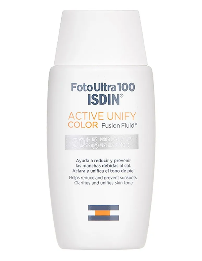 Protector solar FPS 50+ Active Unify Isdin Color Fusion Fluid 50 ml